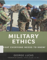 Military Ethics: What Everyone Needs to Know