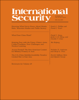 International Security Volume 50, Issue 1 (Summer 2025)  