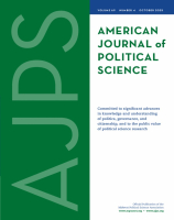 American Journal of Political Science  Volume 69, Issue 4, (October 2025)  
