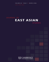 Journal of East Asian Studies  Volume 26, Issue 1 (March 2026)
