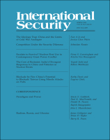 International Security Volume 50, Issue 4 (Spring 2026)