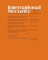 International Security Volume 51, Issue 1 (Summer 2026)    