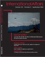 International Affairs Volume 102, Issue 5, September 2026